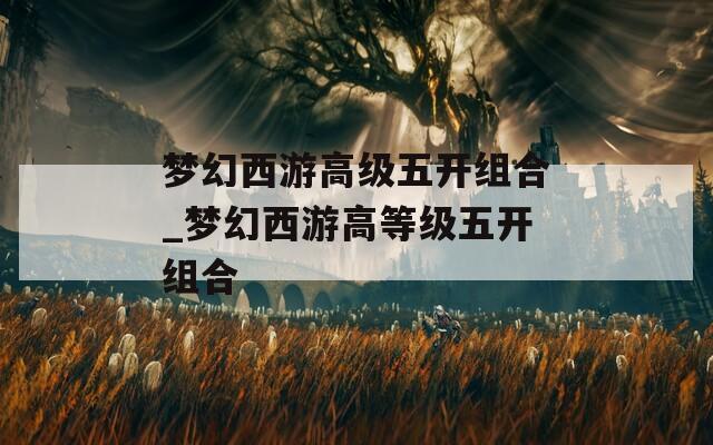 梦幻西游高级五开组合_梦幻西游高等级五开组合