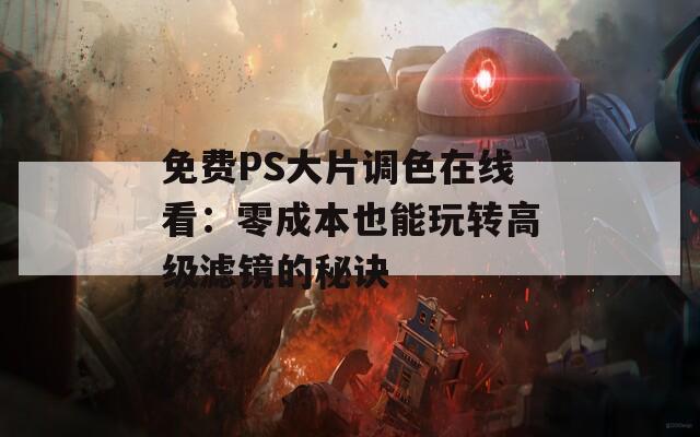 免费PS大片调色在线看：零成本也能玩转高级滤镜的秘诀