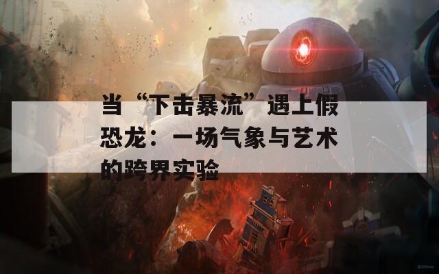 当“下击暴流”遇上假恐龙：一场气象与艺术的跨界实验