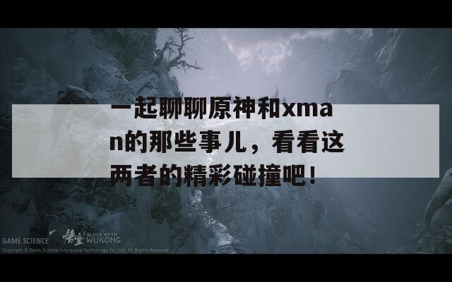 一起聊聊原神和xman的那些事儿，看看这两者的精彩碰撞吧！