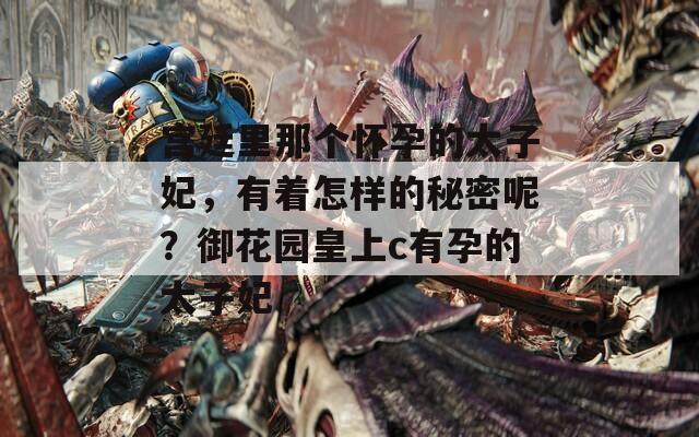 宫廷里那个怀孕的太子妃，有着怎样的秘密呢？御花园皇上c有孕的太子妃