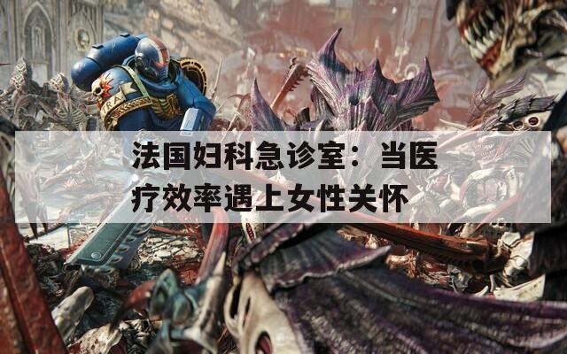 法国妇科急诊室：当医疗效率遇上女性关怀  第1张