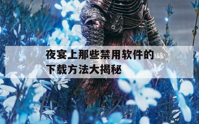 夜宴上那些禁用软件的下载方法大揭秘  第1张