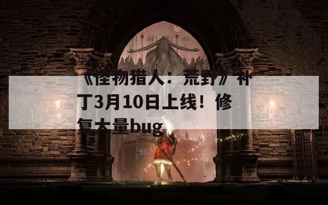《怪物猎人：荒野》补丁3月10日上线！修复大量bug