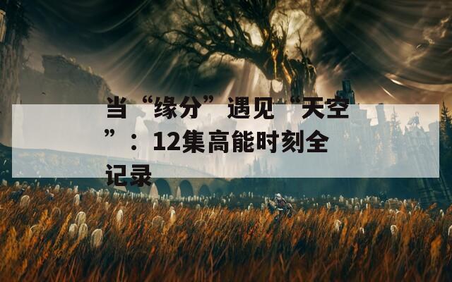 当“缘分”遇见“天空”：12集高能时刻全记录