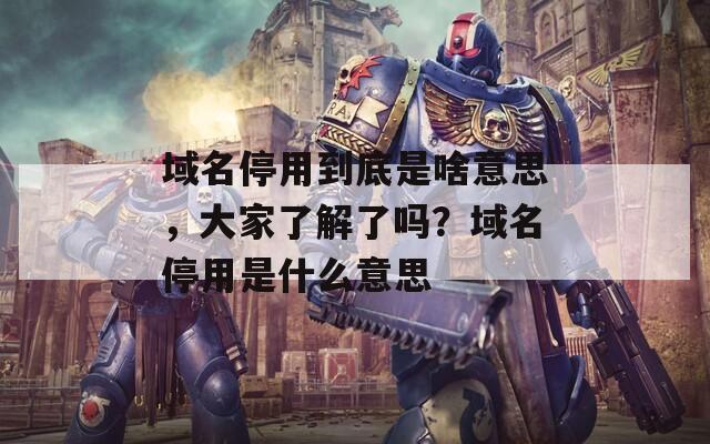 域名停用到底是啥意思，大家了解了吗？域名停用是什么意思  第1张