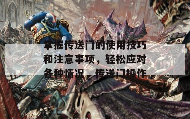 掌握传送门的使用技巧和注意事项，轻松应对各种情况，传送门操作