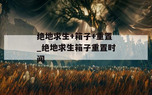 绝地求生+箱子+重置_绝地求生箱子重置时间
