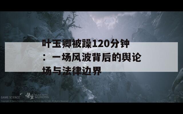 叶玉卿被躁120分钟：一场风波背后的舆论场与法律边界  第1张