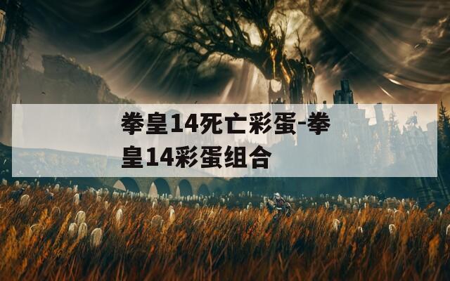 拳皇14死亡彩蛋-拳皇14彩蛋组合  第1张