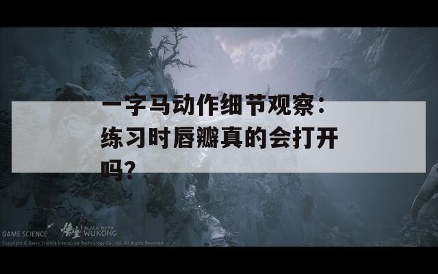 一字马动作细节观察：练习时唇瓣真的会打开吗？