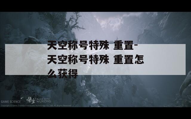 天空称号特殊 重置-天空称号特殊 重置怎么获得  第1张