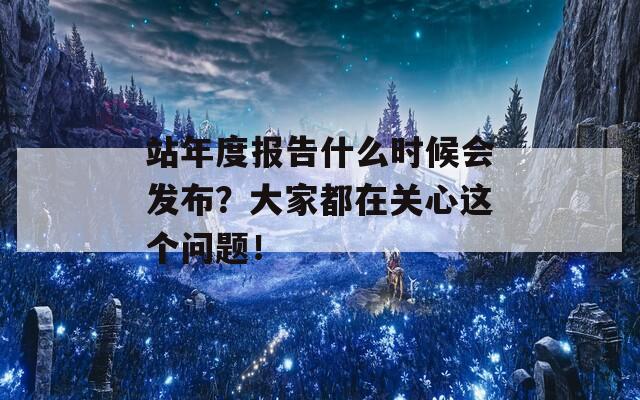 站年度报告什么时候会发布？大家都在关心这个问题！