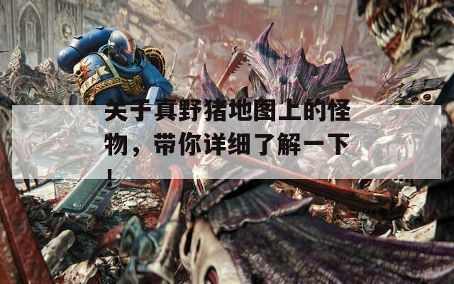 关于真野猪地图上的怪物，带你详细了解一下！  第1张