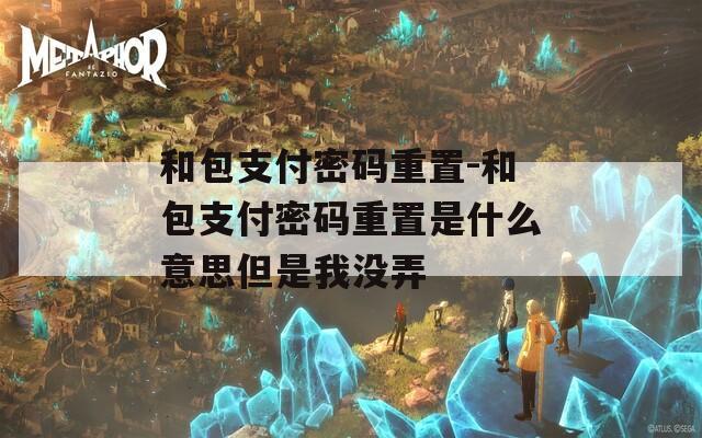 和包支付密码重置-和包支付密码重置是什么意思但是我没弄  第1张