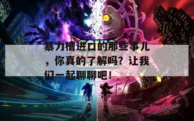 暴力槽进口的那些事儿，你真的了解吗？让我们一起聊聊吧！
