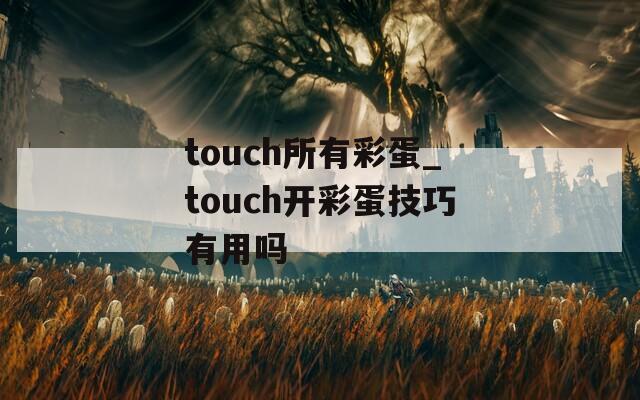touch所有彩蛋_touch开彩蛋技巧有用吗  第1张