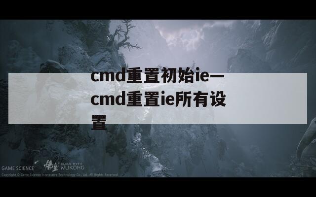cmd重置初始ie—cmd重置ie所有设置  第1张