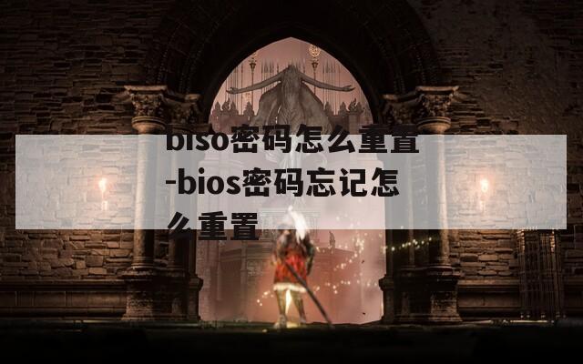 biso密码怎么重置-bios密码忘记怎么重置