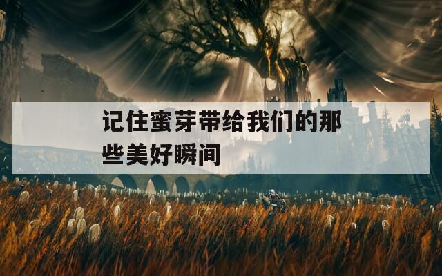 记住蜜芽带给我们的那些美好瞬间  第1张