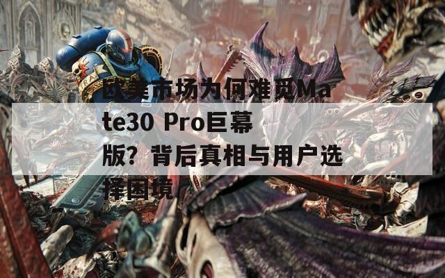 欧美市场为何难觅Mate30 Pro巨幕版？背后真相与用户选择困境  第1张