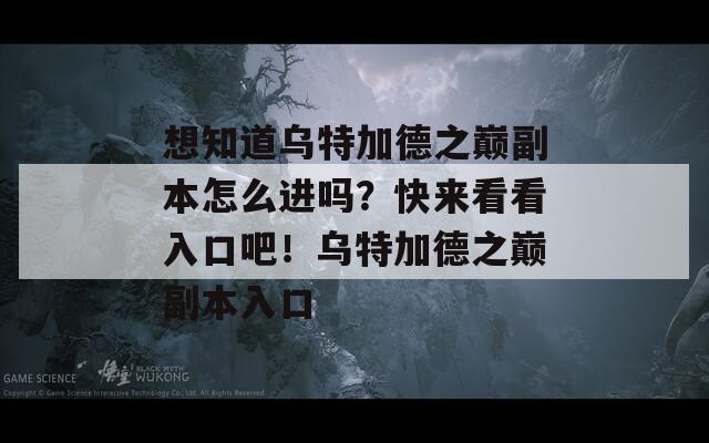 想知道乌特加德之巅副本怎么进吗？快来看看入口吧！乌特加德之巅副本入口