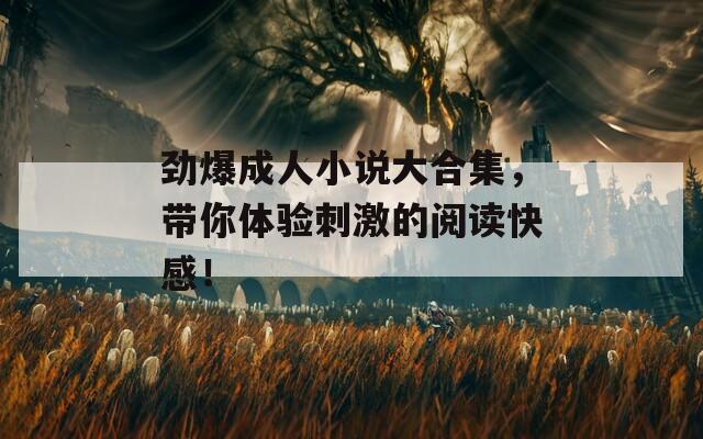 劲爆成人小说大合集，带你体验刺激的阅读快感！