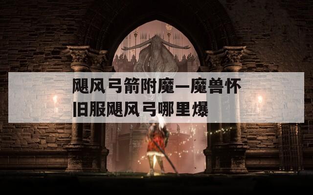 飓风弓箭附魔—魔兽怀旧服飓风弓哪里爆  第1张