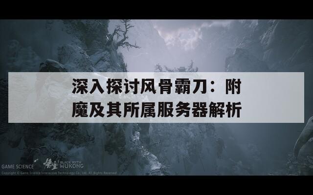 深入探讨风骨霸刀：附魔及其所属服务器解析  第1张