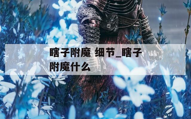 瞎子附魔 细节_瞎子附魔什么