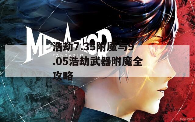 浩劫7.35附魔与9.05浩劫武器附魔全攻略