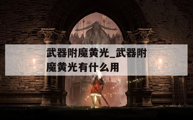 武器附魔黄光_武器附魔黄光有什么用  第1张