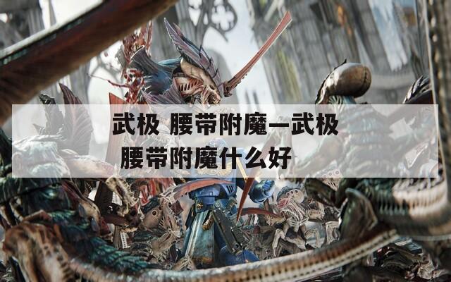 武极 腰带附魔—武极 腰带附魔什么好