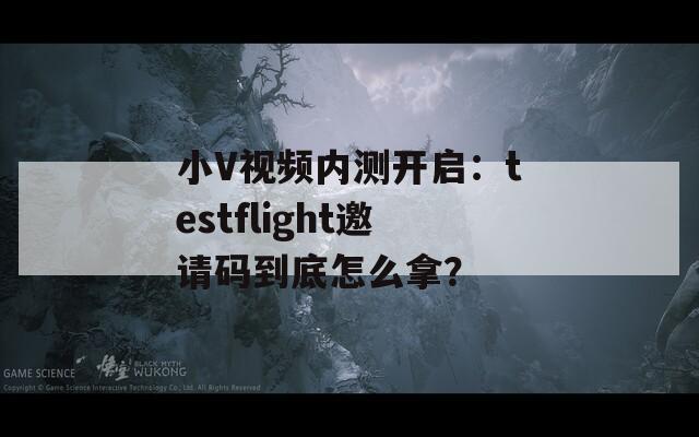 小V视频内测开启：testflight邀请码到底怎么拿？