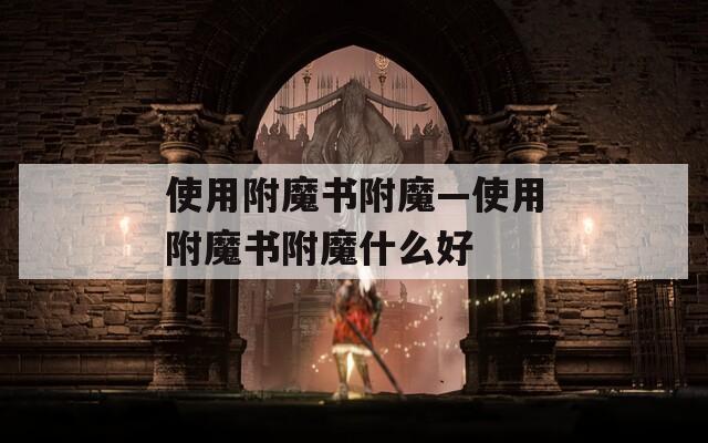使用附魔书附魔—使用附魔书附魔什么好  第1张