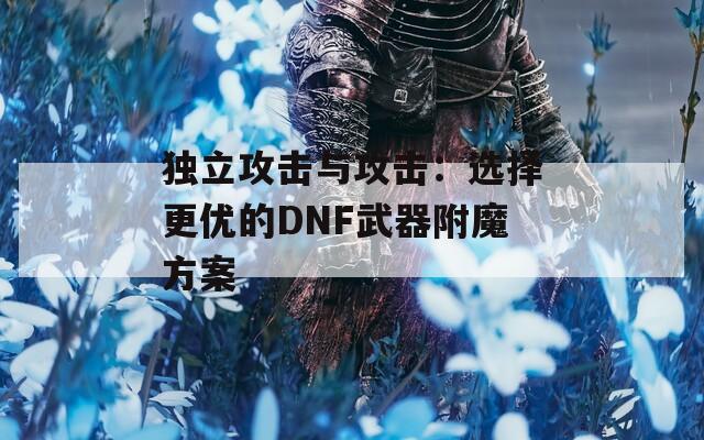 独立攻击与攻击：选择更优的DNF武器附魔方案