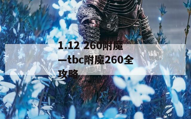 1.12 260附魔—tbc附魔260全攻略