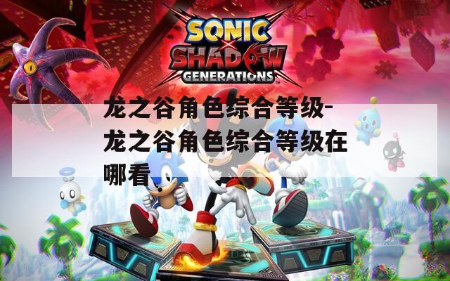 龙之谷角色综合等级-龙之谷角色综合等级在哪看