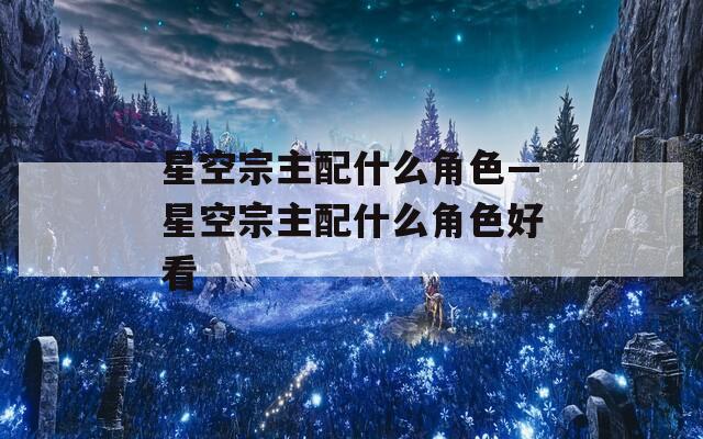 星空宗主配什么角色—星空宗主配什么角色好看