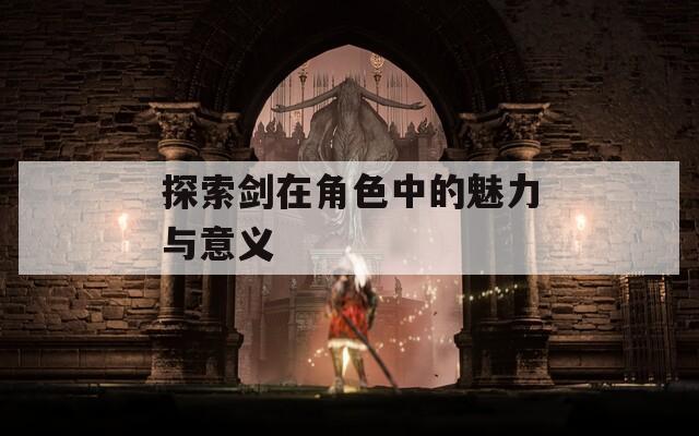 探索剑在角色中的魅力与意义