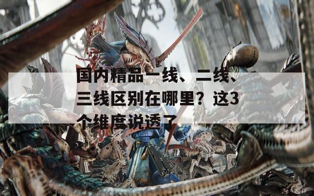 国内精品一线、二线、三线区别在哪里？这3个维度说透了