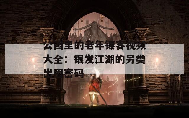 公园里的老年镖客视频大全：银发江湖的另类出圈密码